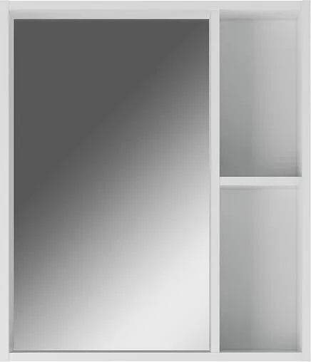 Шкаф-зеркало Айсберг Агата 60 белый DA6702HZ