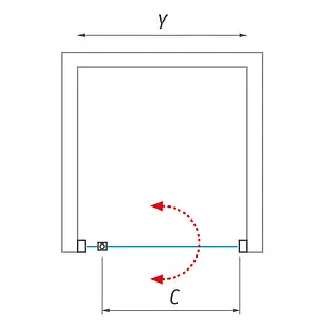 Дверь в нишу 900мм прозрачное/матовое стекло Roltechnik Lega Line LLDO1/900 551-9000000-00-21 Дверь в нишу 900мм прозрачное/матовое стекло Roltechnik Lega Line LLDO1/900 551-9000000-00-21, 4