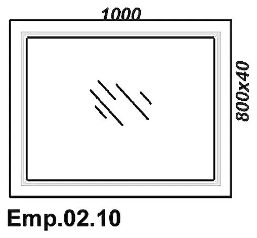 Зеркало Aqwella Empire 100 белый Emp.02.10/W Зеркало Aqwella Empire 100 белый Emp.02.10/W