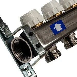 Группа коллекторная без расходомеров 9 отводов 1&quot;в/в x ¾&quot;ек Stout SMS 0922 000009, 5