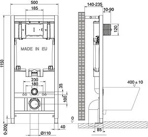 Комплект 5 в 1 Lemark Peneda+Bit Florex White 100801419 с кнопкой Bit 9801005 хром глянцевый Комплект 5 в 1 Lemark Peneda+Bit Florex White 100801419 с кнопкой Bit 9801005 хром глянцевый, 2