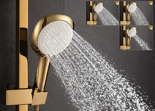 Душевая система со смесителем для ванны D&amp;K Berlin.Tourto золото DA1433703A01