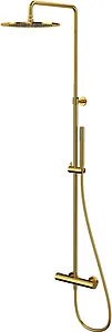 Душевая система с термостатом для душа WHITECROSS Y gold золото Y1254GL Душевая система с термостатом для душа WHITECROSS Y gold золото Y1254GL, 1