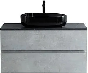 Тумба-умывальник подвесная Cezares Molveno 46 80 Beton MOLVENO 46-80-2C-SO-BET+ Тумба-умывальник подвесная Cezares Molveno 46 80 Beton MOLVENO 46-80-2C-SO-BET+, 1