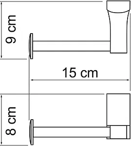 Держатель туалетной бумаги Wasserkraft Leine хром/белый 5096WHITE Держатель туалетной бумаги Wasserkraft Leine хром/белый 5096WHITE, 3