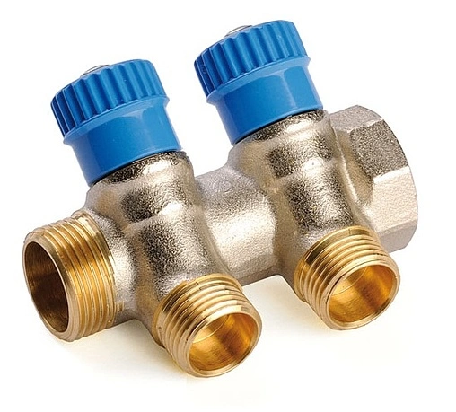 Коллектор регулирующий проходной 2 отвода 1&quot;в/н x 1/2&quot;н General Fittings 620057N1004B2A