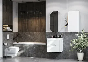 Шкаф Aquaton Оливия 35 R белый 1A254703OL01R, 4