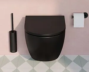 Унитаз подвесной безободковый VitrA Sento Rim-Ex черный матовый 7748B083-0101, 5