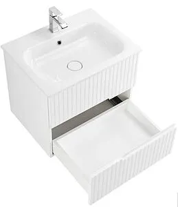 Тумба-умывальник подвесная Cezares Duet 60 Bianco Lucido DUET-600-2C-SO-BL+CZR-NAT-60-LVB, 4