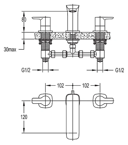 Смеситель для раковины Cezares Tesoro хром TESORO-BLS-01