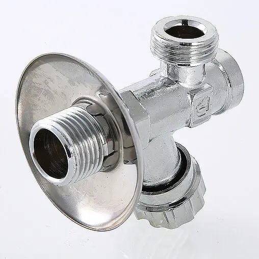 Вентиль регулирующий угловой с фильтром ½&quot;н x ½&quot;н хром Valtec VT.282.GBC.0404