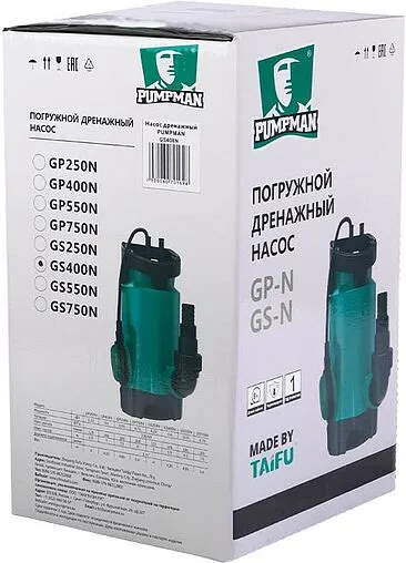Насос дренажный Q=7.5м³/ч H=6.5м Pumpman GP250N