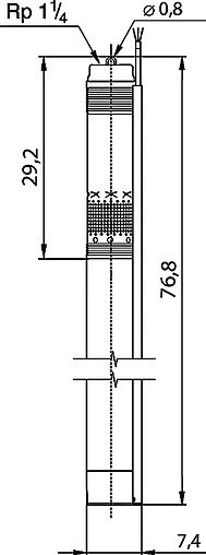 Насос скважинный центробежный 3&quot; Grundfos SQ 3-55 96510206