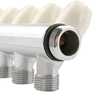 Коллектор регулирующий проходной 5 отводов 1"в/н x ½"н Tiemme MAXIMA 1860028 Коллектор регулирующий проходной 5 отводов 1"в/н x ½"н Tiemme MAXIMA 1860028, 3