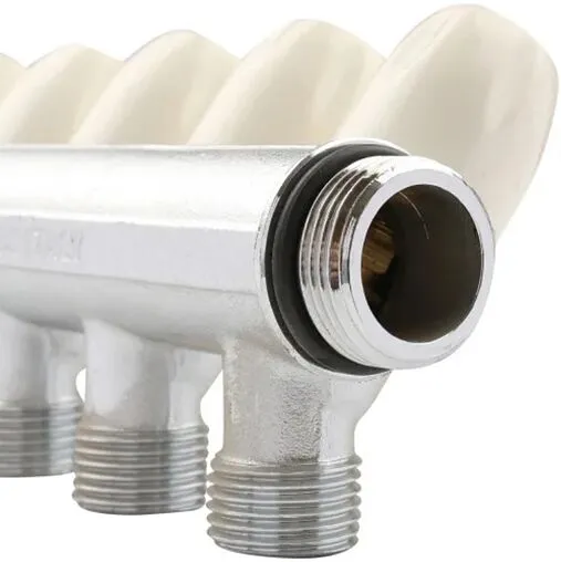 Коллектор регулирующий проходной 5 отводов 1&quot;в/н x ½&quot;н Tiemme MAXIMA 1860028