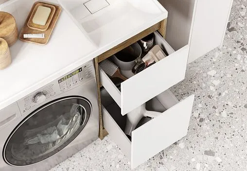 Тумба под умывальник напольная без фасада Aquaton Лондри 40 дуб кантри 1A267001LHDY0