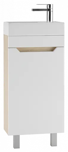 Тумба под умывальник напольная Айсберг Мечта 40 белый/дуб сонома DM2311T