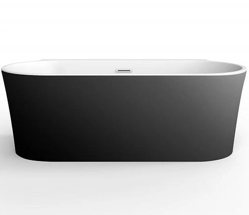 Ванна акриловая BelBagno 170x80 белый/панель черный матовый BB409-1700-800-W/NM