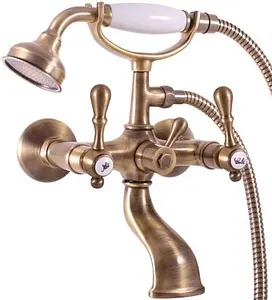 Смеситель для ванны Rav Slezak Morava retro бронза/белый MK459.5/2SM Смеситель для ванны Rav Slezak Morava retro бронза/белый MK459.5/2SM, 1