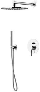 Душевая система со смесителем для душа Gattoni Circle One хром 9090/PDC0 Душевая система со смесителем для душа Gattoni Circle One хром 9090/PDC0, 1