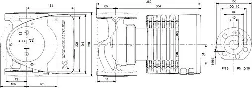Насос циркуляционный Grundfos MAGNA1 40-150 F 99221306