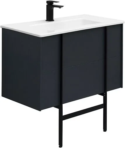 Тумба-умывальник подвесной Allen Brau Reality 80 антрацит 1.32005.AM+