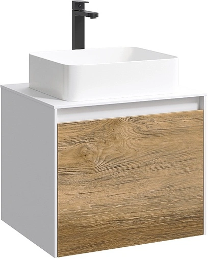 Тумба под умывальник подвесная Aqwella Mobi 60 белый MOB0106W