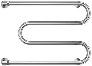 Полотенцесушитель водяной Terminus М-образный AISI 1&quot; БШ 500х700 полированная сталь 4620768880940, 3