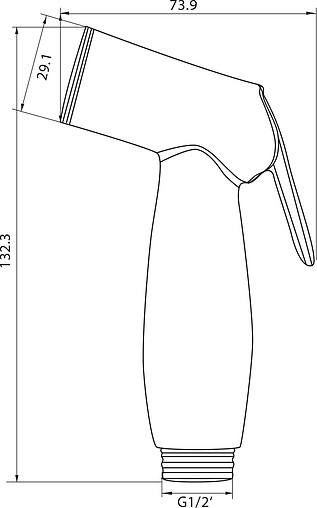 Гигиенический душ Aquanet хром КН21740СР