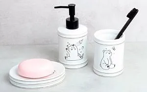 Мыльница Fixsen Teddy белый с рисунком FX-600-4 Мыльница Fixsen Teddy белый с рисунком FX-600-4, 3