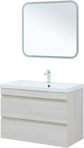 Тумба под умывальник подвесная Aquanet Нота New 90 дуб холден 00334205