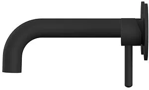 Смеситель для раковины из стены WHITECROSS Y black чёрный матовый Y1216BL, 3