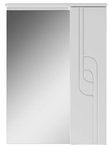 Шкаф-зеркало Айсберг Лилия 50 R белый DA2005HZ