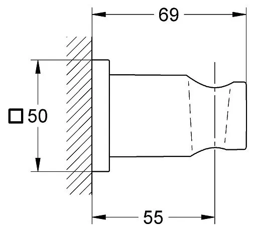 Держатель ручного душа Grohe Rainshower хром 27075000