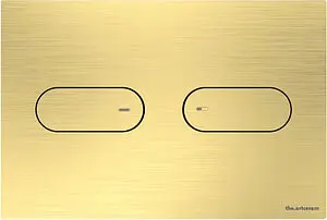 Клавиша смыва для унитаза ArtCeram INOX 711.000.BG золото брашированное PVD, 1