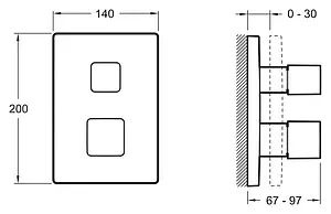 Термостат для 1 потребителя Jacob Delafon Modulo хром E75387-CP, 2
