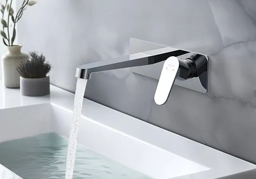 Смеситель для раковины из стены Aquatek Оберон хром AQ1213CR