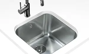 Мойка кухонная Teka Be 40.40.20 Plus нержавеющая сталь полированная 10125152, 3