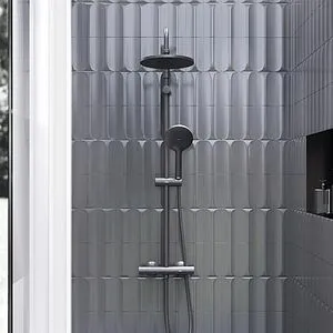 Душевая система с термостатом для душа Damixa Jupiter чёрный матовый 977800300 Душевая система с термостатом для душа Damixa Jupiter чёрный матовый 977800300, 4