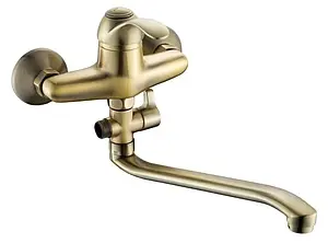 Смеситель для ванны с длинным изливом Gross Aqua Arabic Bronze бронза 7532516BRL-35S Смеситель для ванны с длинным изливом Gross Aqua Arabic Bronze бронза 7532516BRL-35S, 1