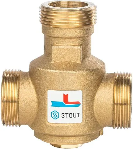 Трехходовой термостатический антиконденсационный клапан 1¼&quot; Kvs 9.0 Stout SVM-0030-325504