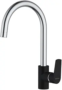 Смеситель для кухни Damixa Origin Balance чёрный/хром 790720000 Смеситель для кухни Damixa Origin Balance чёрный/хром 790720000, 1