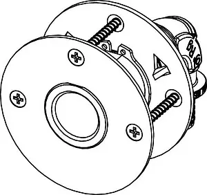 Водорозетка аксиальная для гипсокартонных плит 16мм x ½&quot;в TECEflex 708705, 2