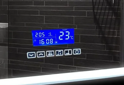 Зеркало с подсветкой Continent Lucia Led 60x80 с музыкальным блоком, с подогревом белый ЗЛП824