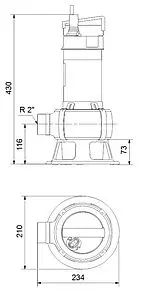 Насос дренажный Q=18м³/ч H=11м Grundfos UNILIFT AP35B.506.1V 96004563 Насос дренажный Q=18м³/ч H=11м Grundfos UNILIFT AP35B.506.1V 96004563, 3