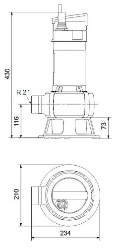 Насос дренажный Q=18м³/ч H=11м Grundfos UNILIFT AP35B.506.3V 96468190