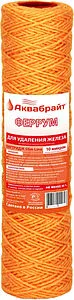 Обезжелезивающий картридж Slim Line 10" Аквабрайт Феррум-10 Обезжелезивающий картридж Slim Line 10" Аквабрайт Феррум-10, 1