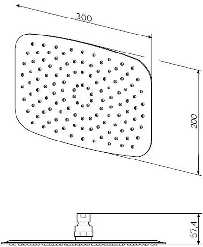 Лейка верхнего душа Am.Pm хром F05S0006