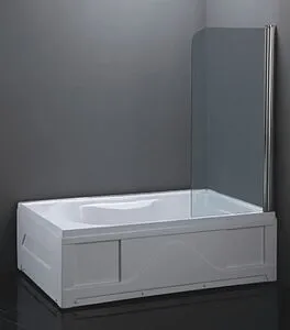 Шторка на ванну 650мм прозрачное стекло Loranto 65 CS-702, 3