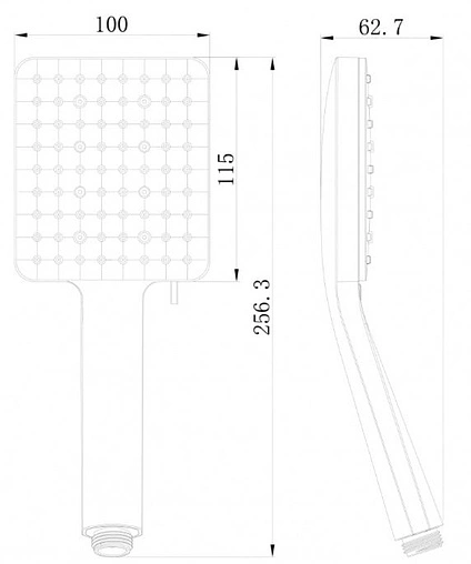 Лейка ручного душа Swedbe Calypso хром/белый 5057
